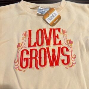 Love Grows - NATURAL Kids Sweatshirt Size 6-7